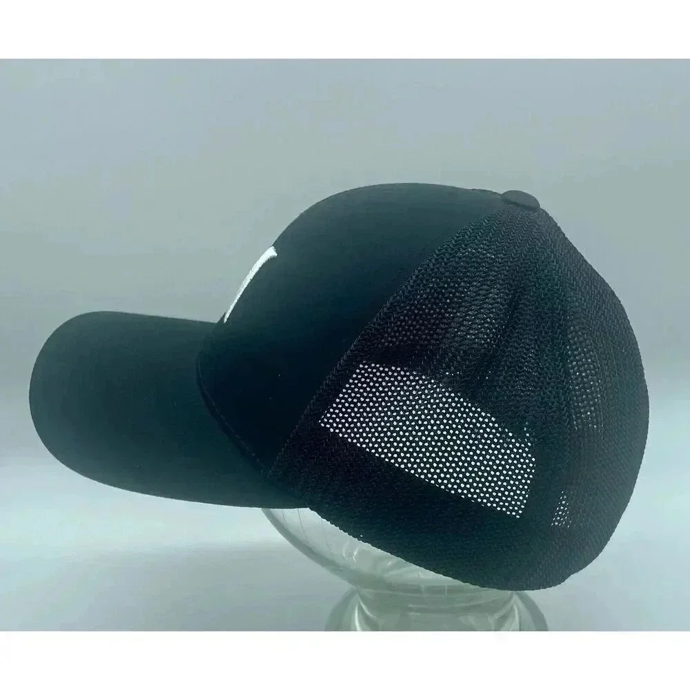Hurley Flexfit Mesh‎ Cap Hat Black & White Yupoong Size L - XL NWOT
